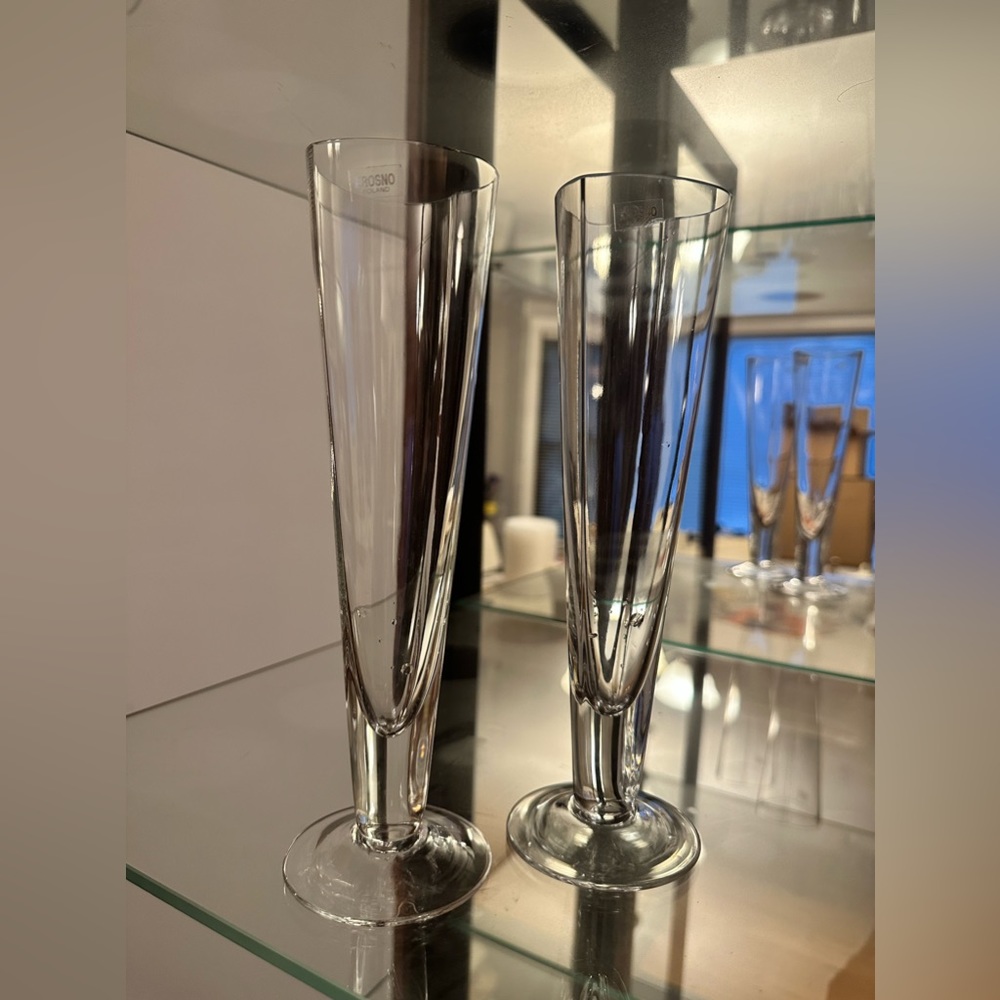Heart Shaped Champagne Flutes